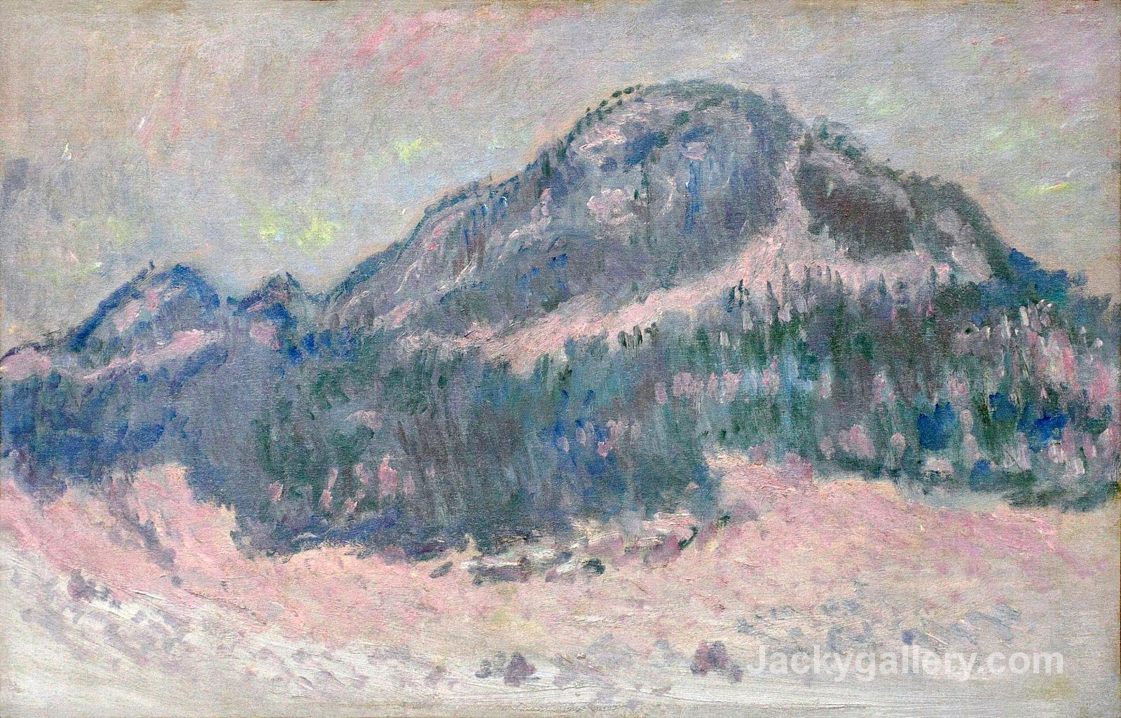 Mount Kolsaas, Rose Reflection by Claude Monet paintings reproduction